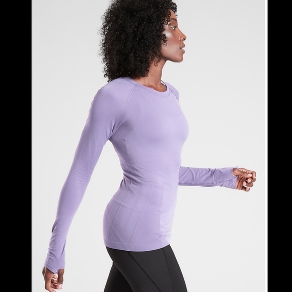 NWT Athleta Momentum Top // Dusk Purple - Picture 3 of 7